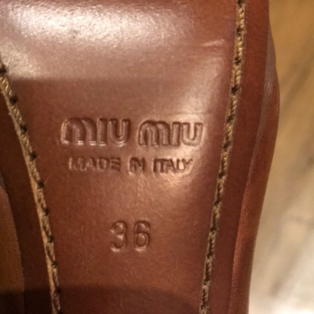 🌟2xHP🌟Miu Miu Lace Up Boots with zipper. Worn Once - Picture 8 of 8